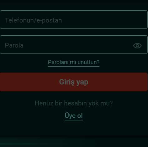 Müxtəlif avtorizasiya seçimləri ilə hesaba giriş ekranı